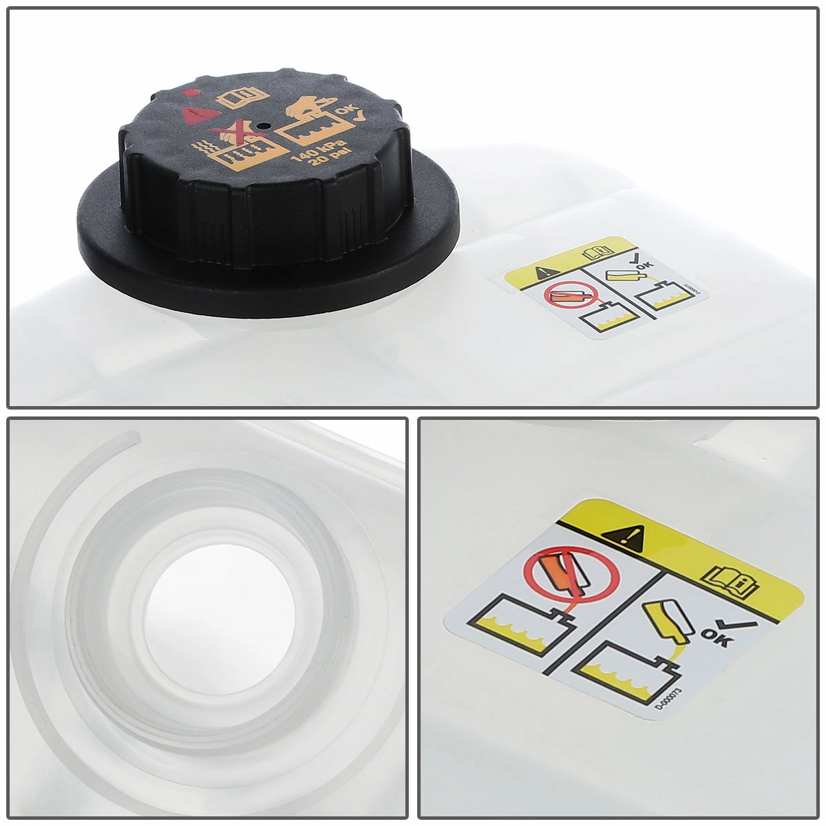 00-06 Ford Focus 2.0L DOHC 2.3L Coolant Overflow Reservoir w/ Cap