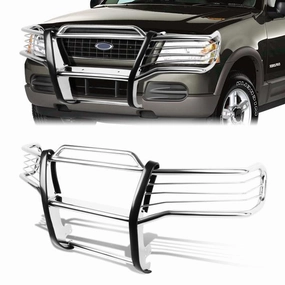 01-05 Ford Explorer Sport Trac Brush Grille Guard - Stainless Steel