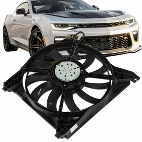 01-05 Hyundai Santa Fe Radiator Cooling Fan Assembly - Left - HY3115108