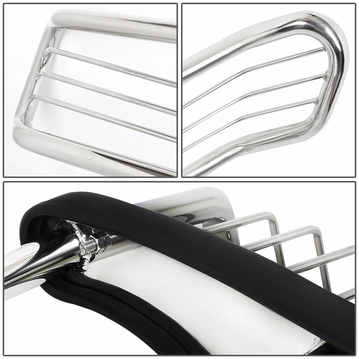 01-06 Chevy Silverado 1500HD 2500HD 3500 Brush Grille Guard - Stainless Steel