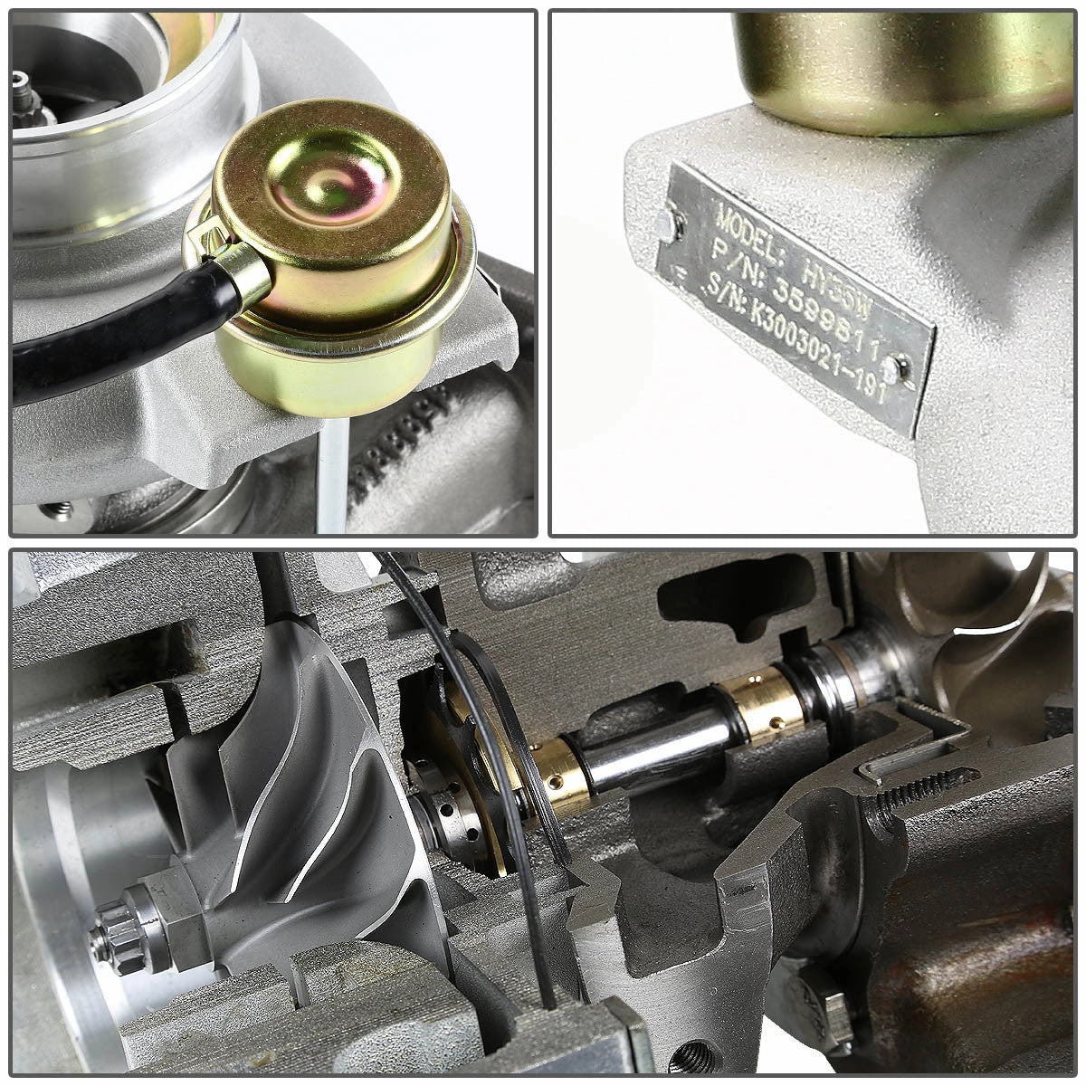 03-07 Dodge Ram Cummins 6BT 5.9L I6 OHV T3 HY35 / HY35W Turbocharger