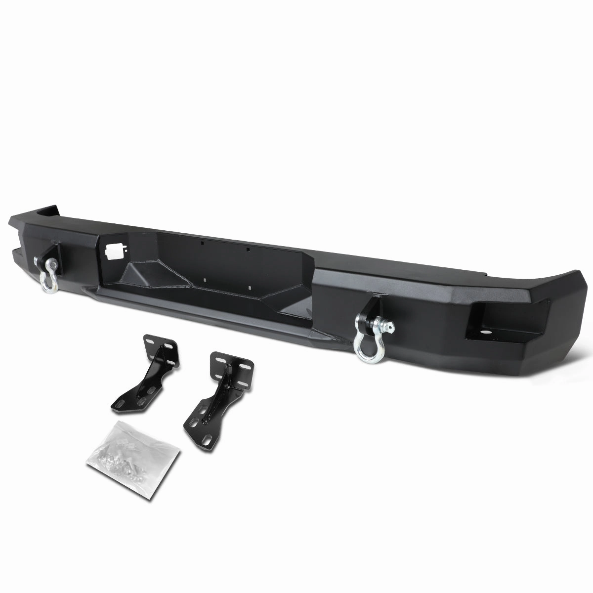 07-13 Toyota Tundra Rear Step Bumper w/D-Ring Shackles - Heavy Duty Steel