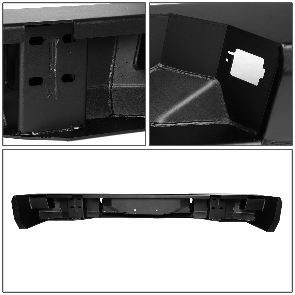 07-13 Toyota Tundra Rear Step Bumper w/D-Ring Shackles - Heavy Duty Steel