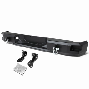 07-13 Toyota Tundra Rear Step Bumper w/D-Ring Shackles - Heavy Duty Steel
