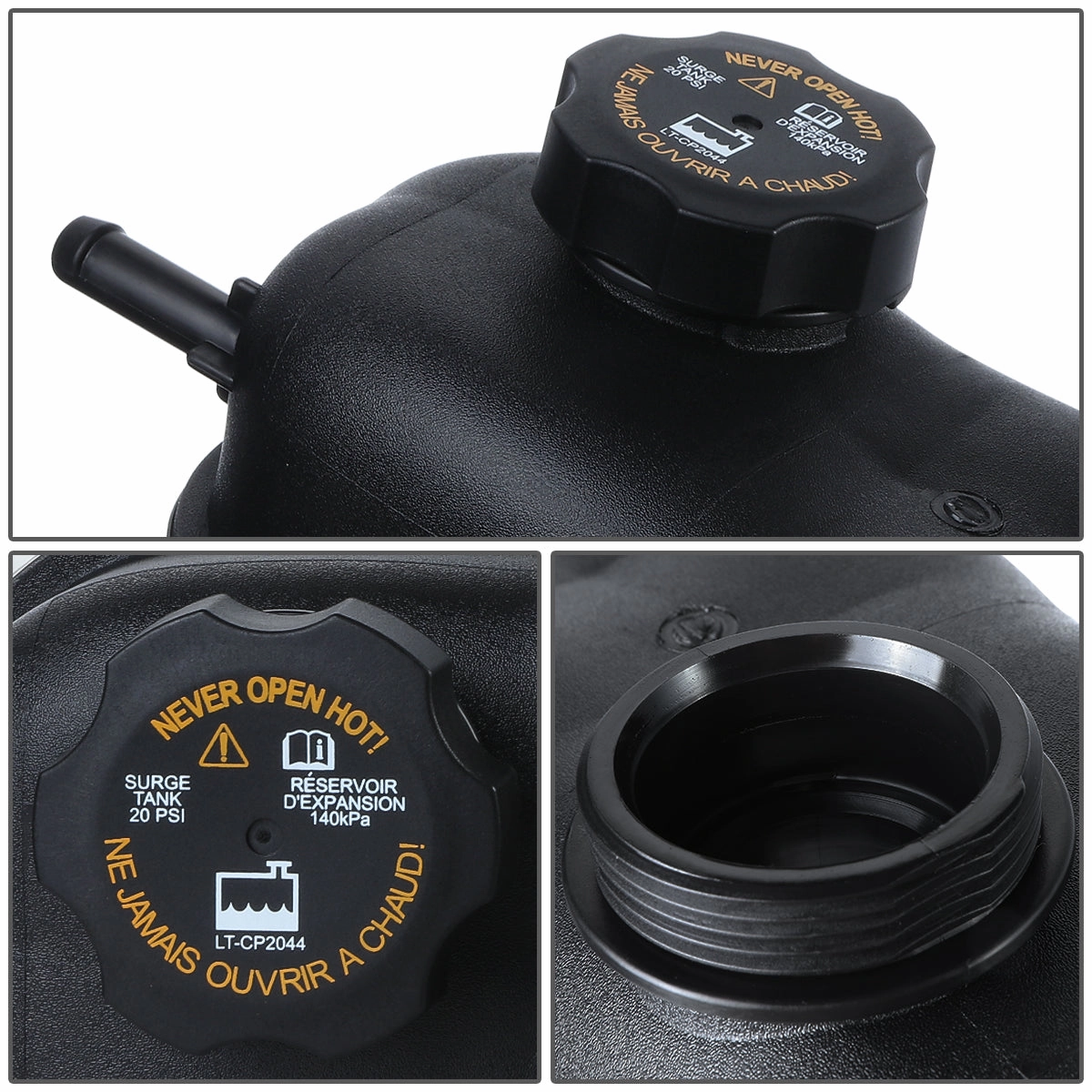 07-19 Chevy Silverado GMC Sierra 6.0L Coolant Overflow Reservoir w/ Cap