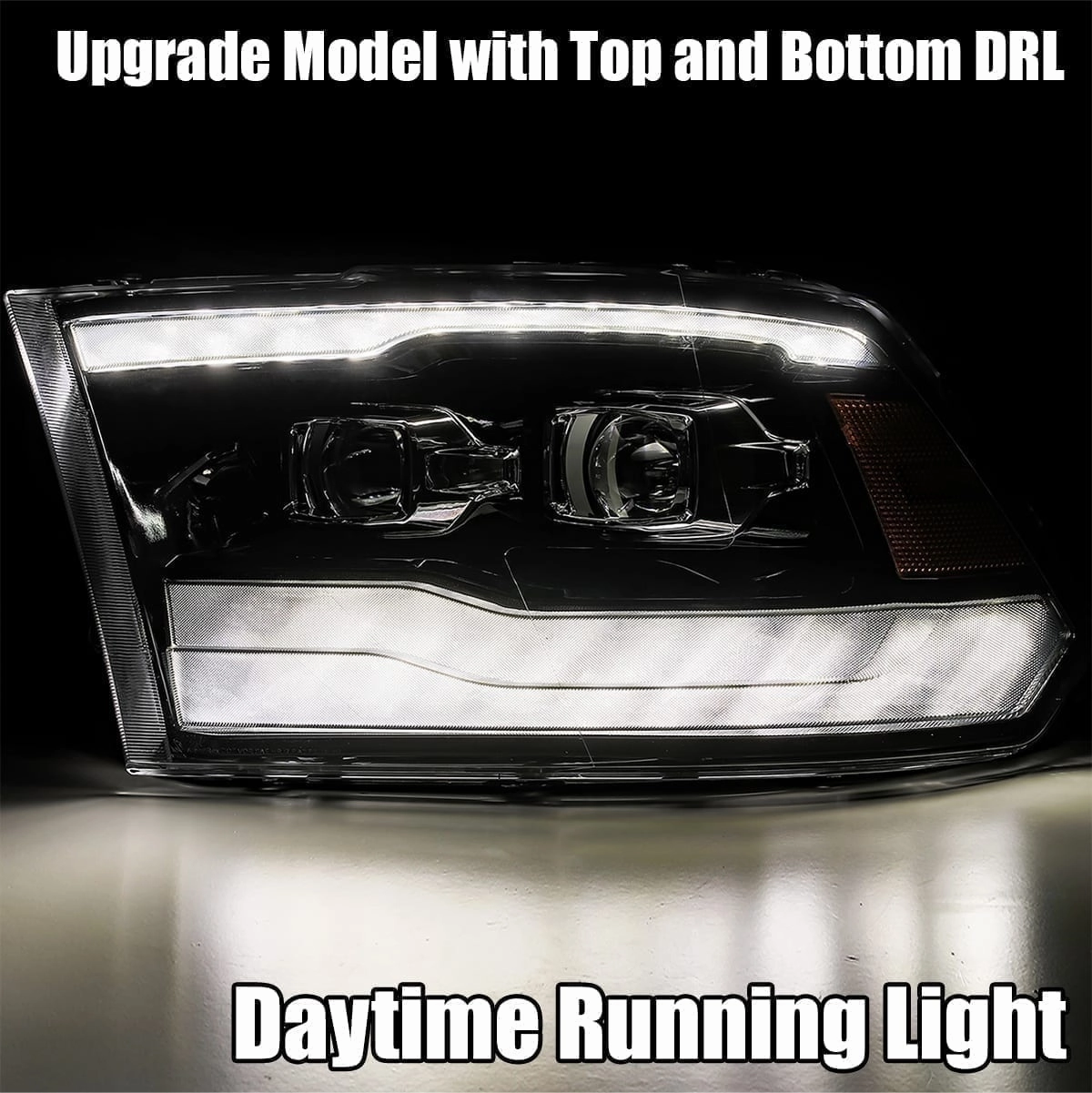 09-18 Ram Truck MK II PRO-Series Halogen Projector Headlights Black
