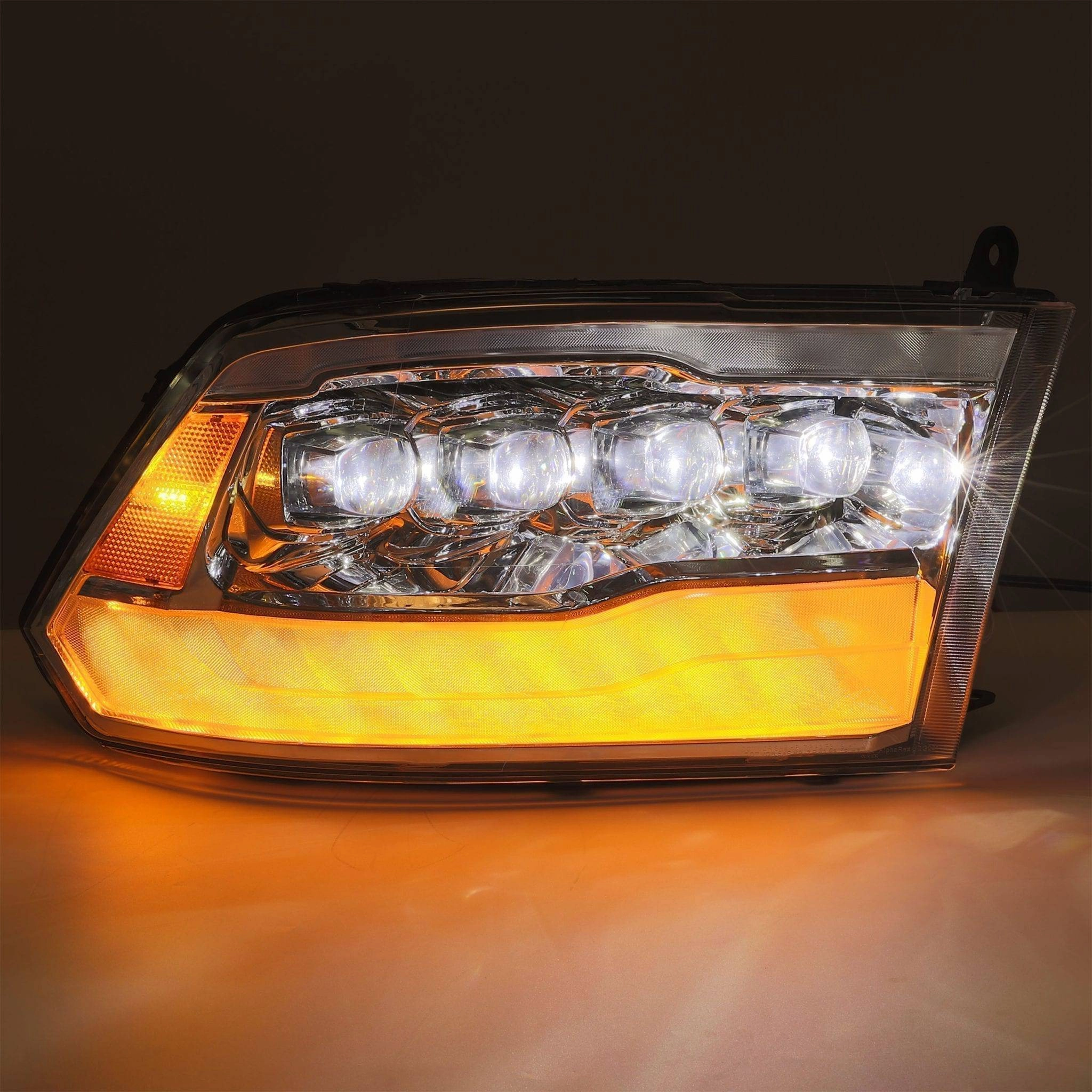 09-18 Ram Truck NOVA-Series LED Projector Headlights Chrome