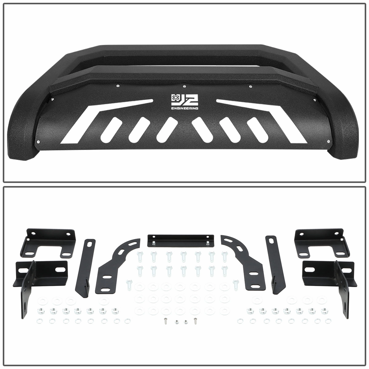 09-22 Ram 1500 (Classic) Diagonal Slat Front Bumper Grille Guard - Carbon Steel