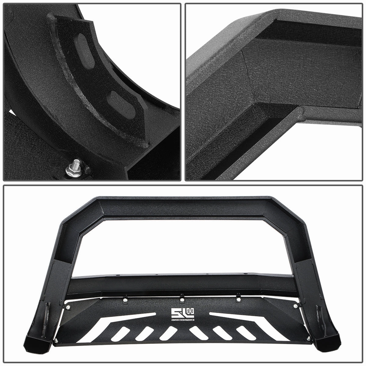 09-22 Ram 1500 (Classic) Diagonal Slat Front Bumper Grille Guard - Carbon Steel