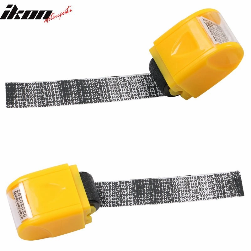 0.67in ID Protection Guard Wide Roller Stamp w/ 3ink Refill Yellow