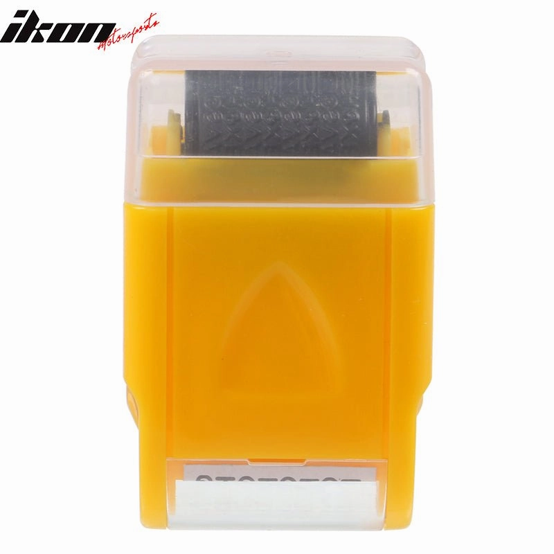 0.67in ID Protection Guard Wide Roller Stamp w/ 3ink Refill Yellow
