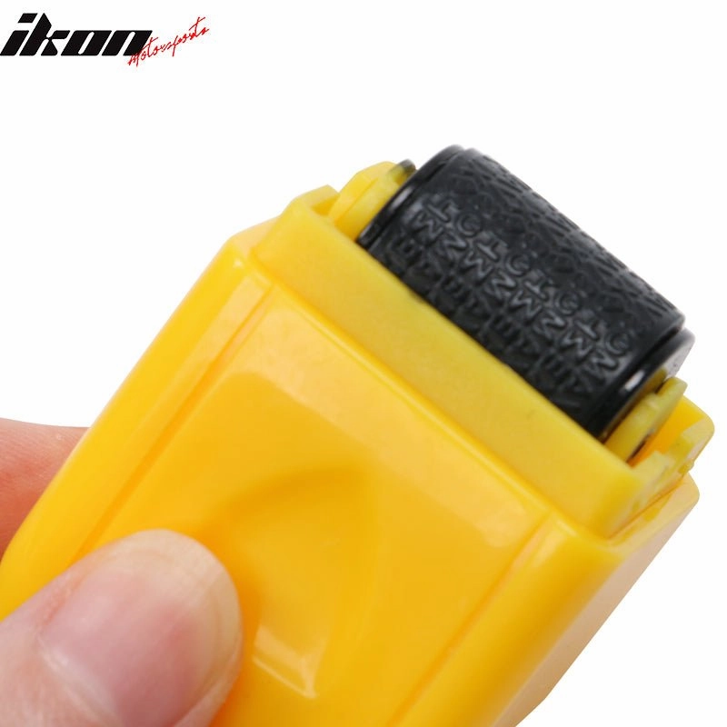 0.67in ID Protection Guard Wide Roller Stamp w/ 3ink Refill Yellow