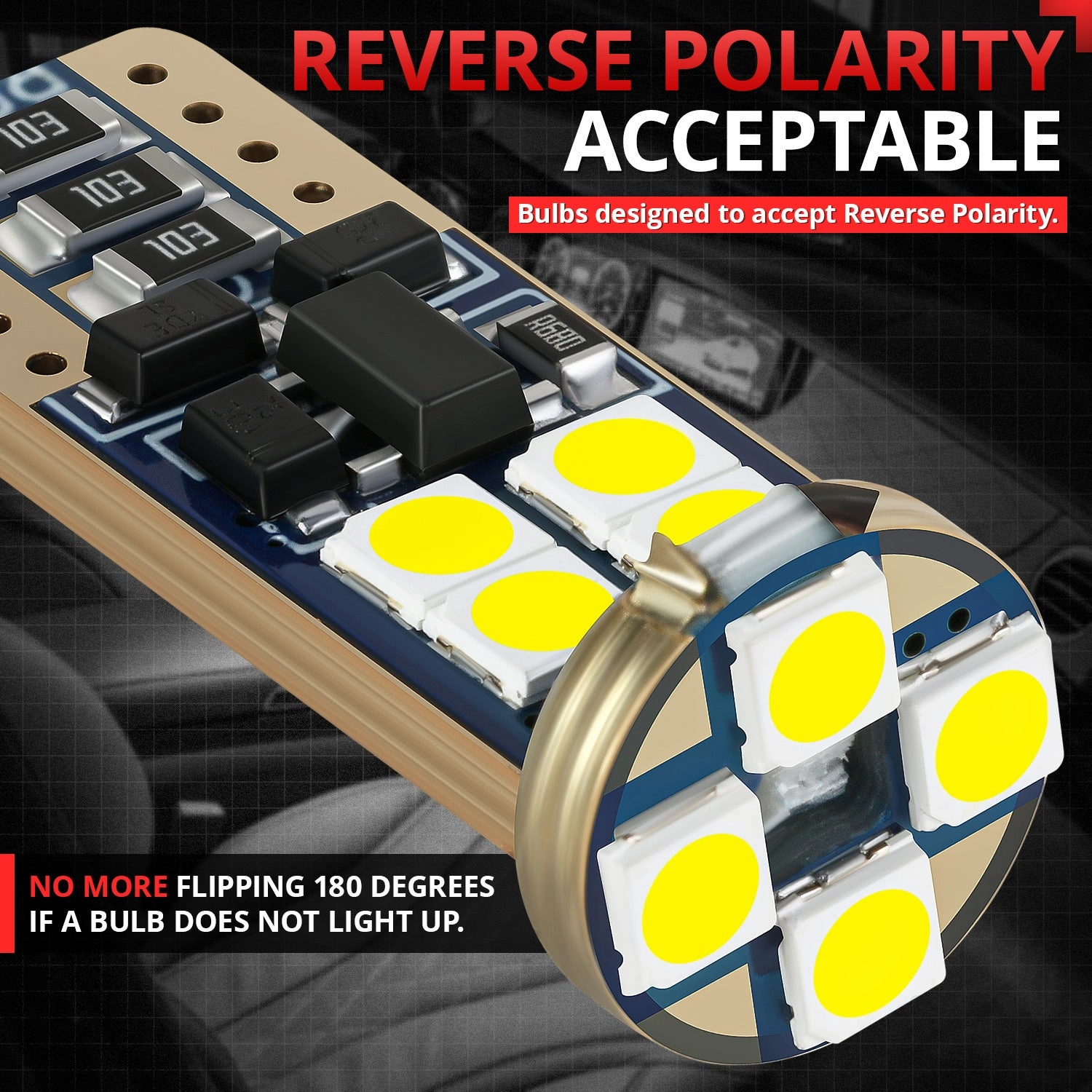 10PCS 5500K Pure White LED Light Bulb Kit <br>09-14 Ford F-150