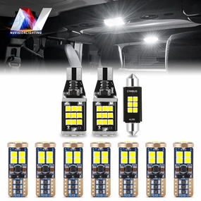 10PCS 5500K Pure White LED Light Bulb Kit <br>09-18 Dodge Ram 1500-3500, 18-22 Classic