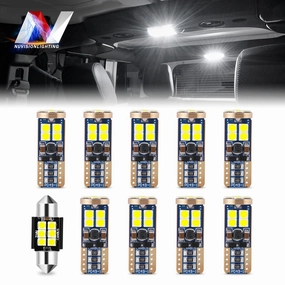 10PCS 5500K Pure White LED Light Bulb Kit <br>12-17 Toyota Camry