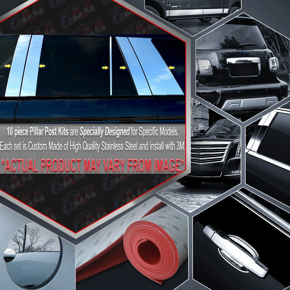 10pcs Stainless Steel Pillar Post Trim<br>04-09 Mercedes E-Class Wagon