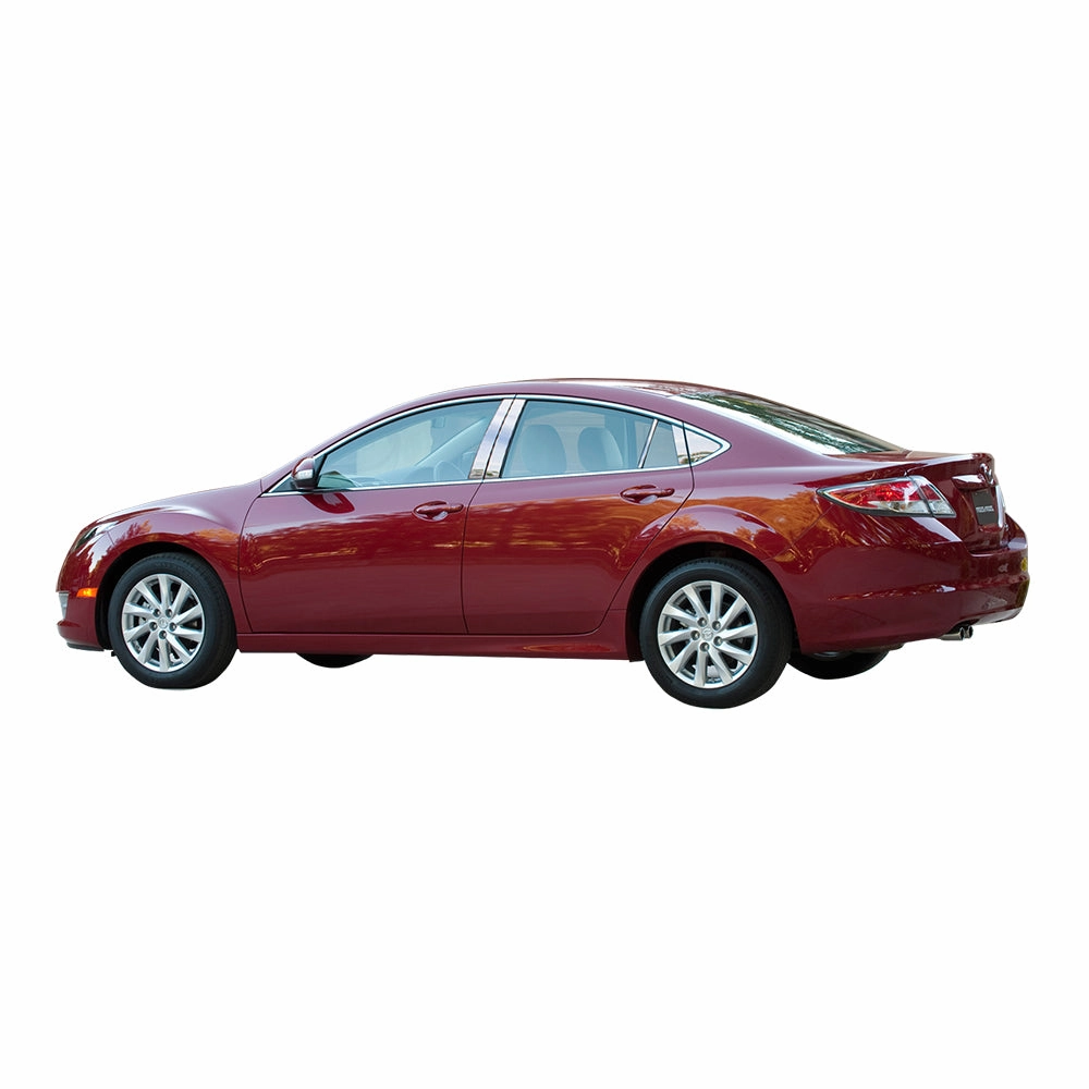 10pcs Stainless Steel Pillar Post Trim<br>09-12 Mazda Mazda6