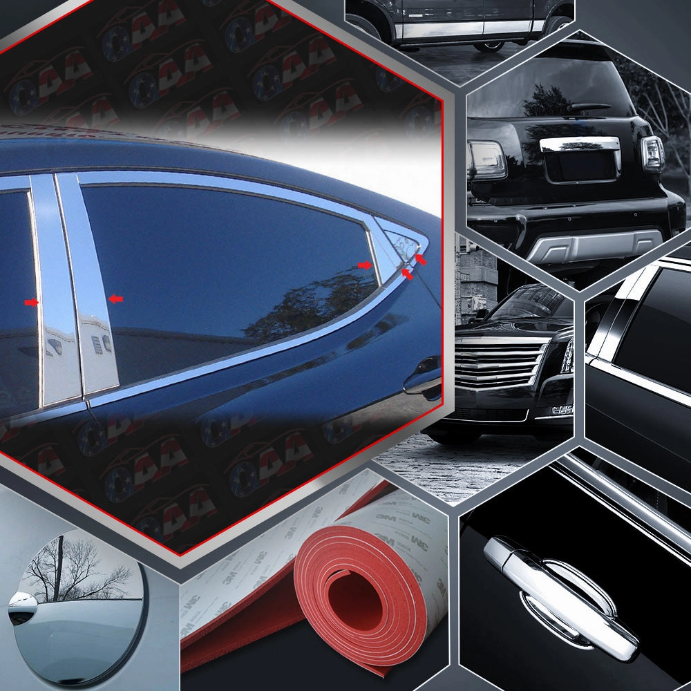10pcs Stainless Steel Pillar Post Trim<br>11-13 Hyundai Elantra