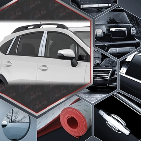 10pcs Stainless Steel Pillar Post Trim<br>12-16 Subaru Impreza Sport, 16-23 Crosstrek