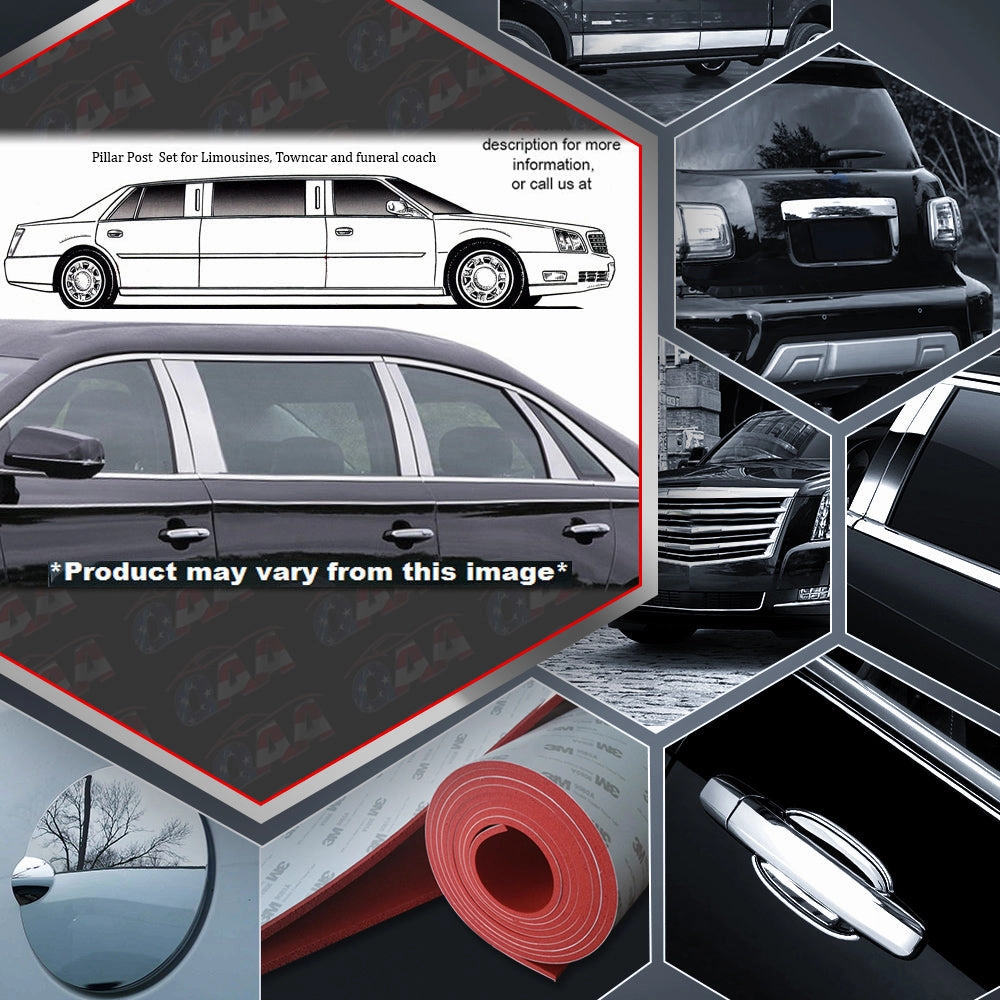 10pcs Stainless Steel Pillar Post Trim<br>13-19 Cadillac XTS