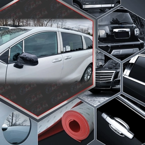 10pcs Stainless Steel Pillar Post Trim<br>21-23 Toyota Sienna
