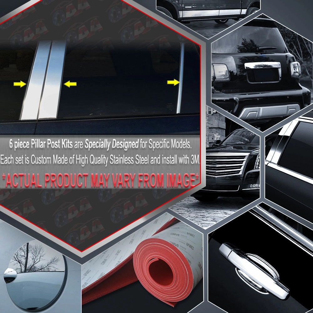 10pcs Stainless Steel Pillar Post Trim<br>96-02 Mercedes E-Class Wagon