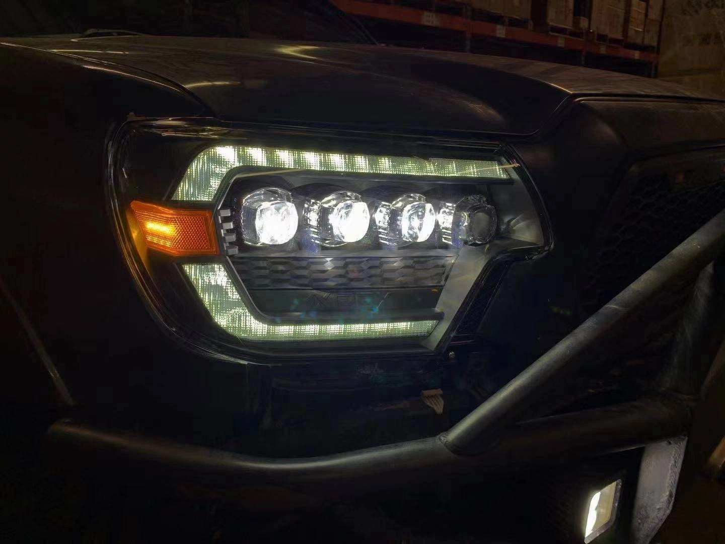 12-15 Toyota Tacoma NOVA-Series LED Projector Headlights Alpha-Black