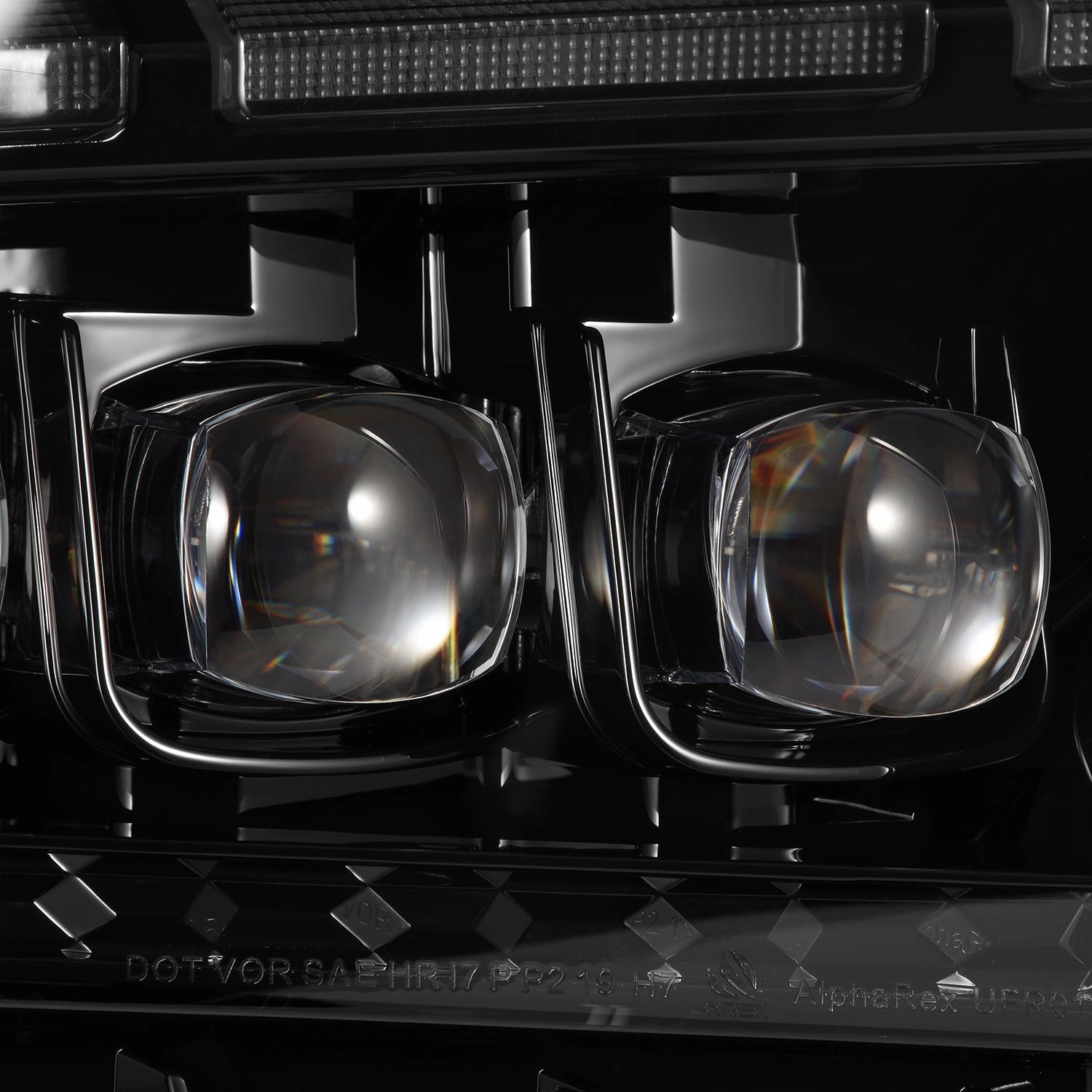 13-14 Ford Mustang MK II NOVA-Series LED Projector Headlights Alpha-Black