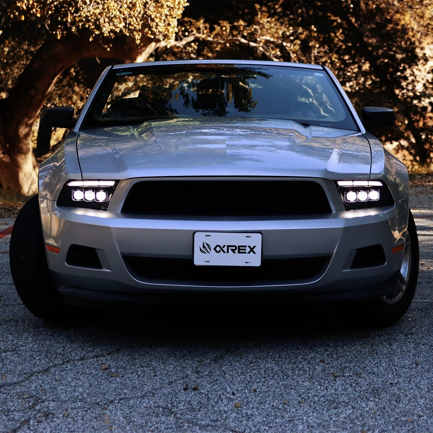 13-14 Ford Mustang MK II NOVA-Series LED Projector Headlights Alpha-Black