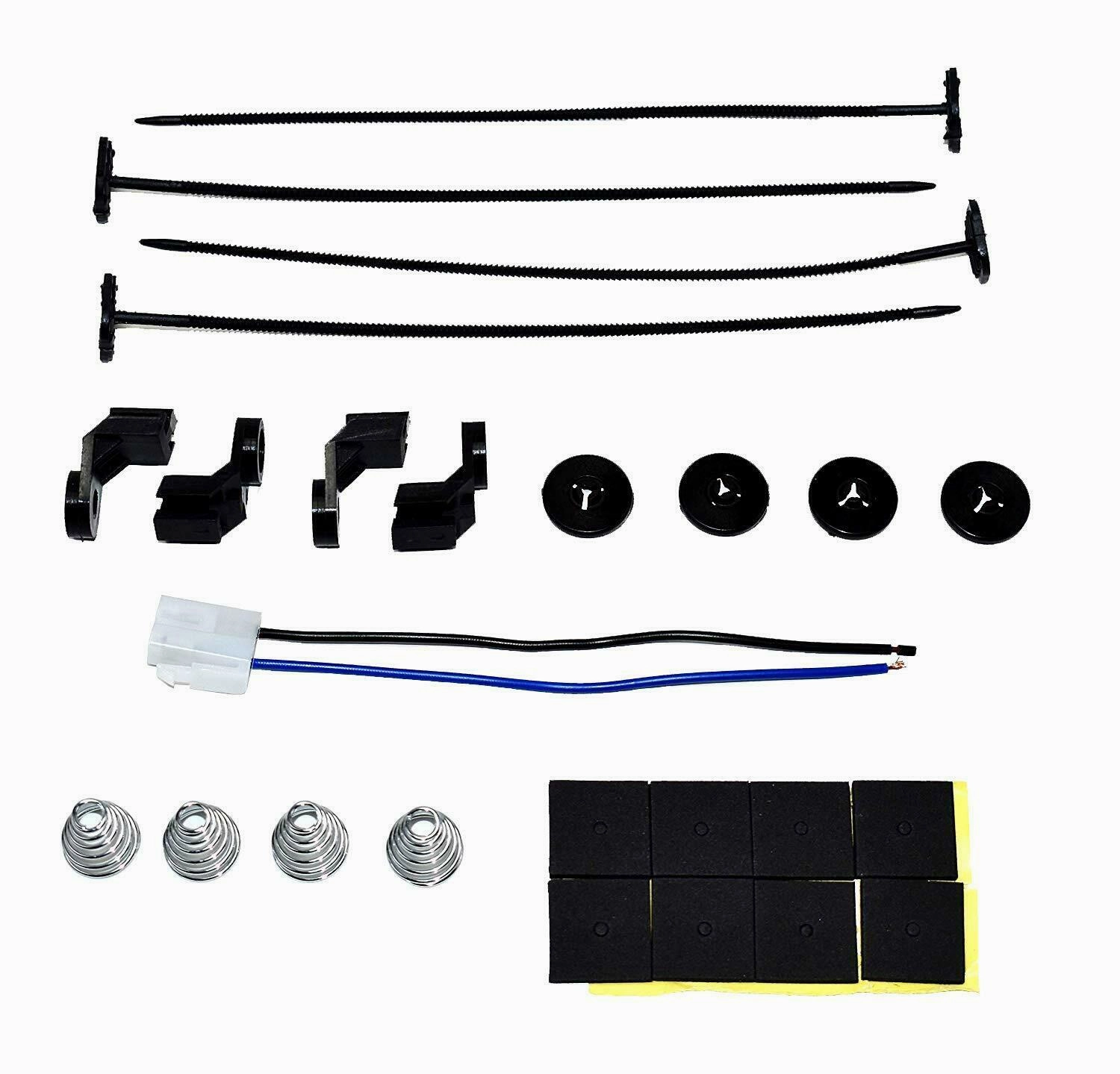 140041 16" Electric Curved Blade Reversible Cooling Fan 12v 3000cfm  Thermostat Kit
