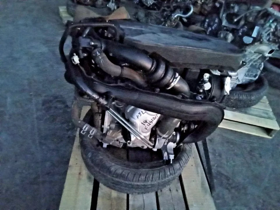 14 15 16 FORD FUSION 1.5L TURBO 4CYL ENGINE MOTOR ASSY W/TURBO VIN D 75K MILES