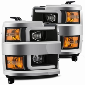 15-19 Chevrolet Silverado 2500HD/3500HD LUXX-Series LED Projector Headlights Black
