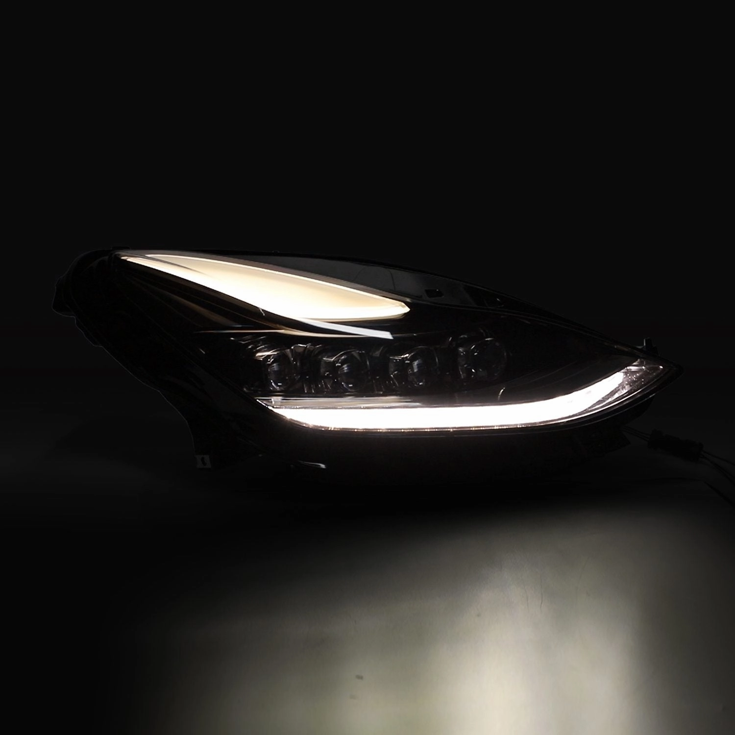 17-23 Tesla Model 3 / 20-24 Model Y NOVA-Series LED Projector Headlights Alpha-Black