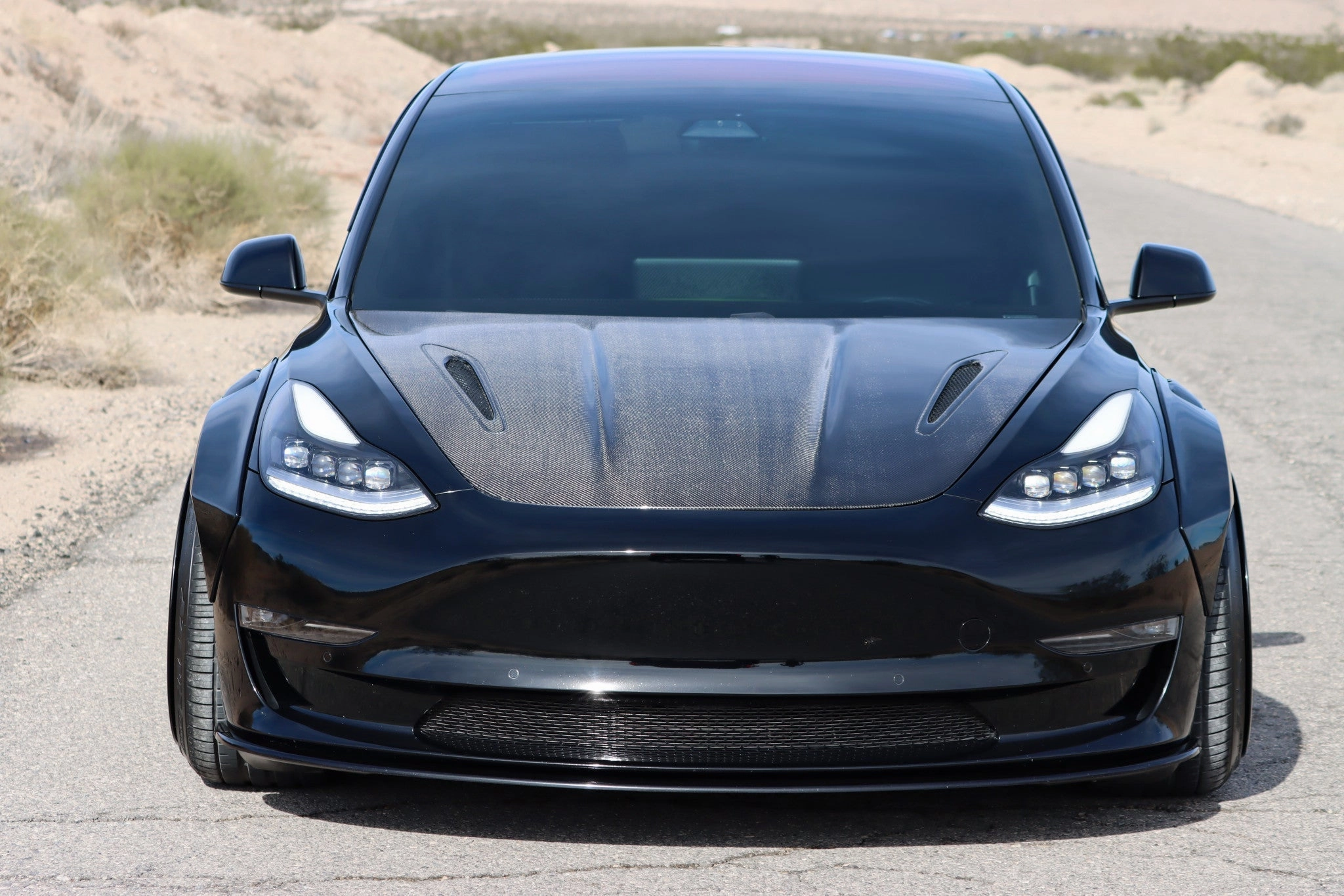 17-23 Tesla Model 3 / 20-24 Model Y NOVA-Series LED Projector Headlights Alpha-Black