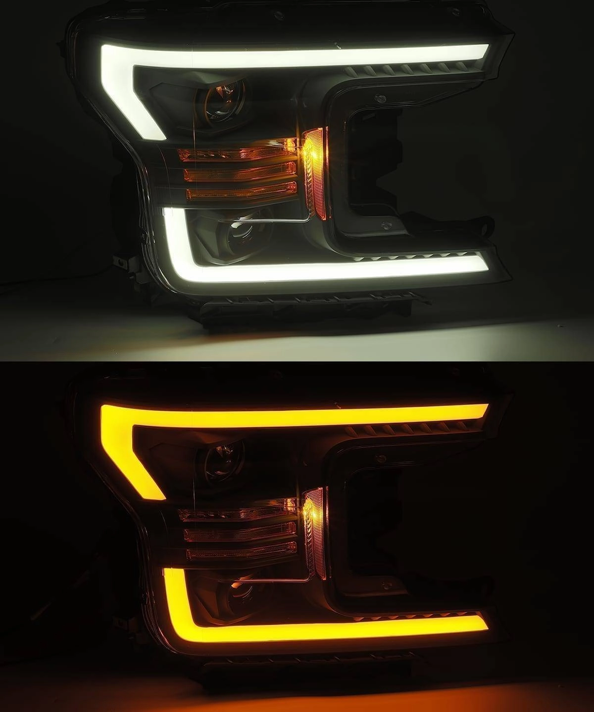18-20 Ford F150 PRO-Series Halogen Projector Headlights Chrome