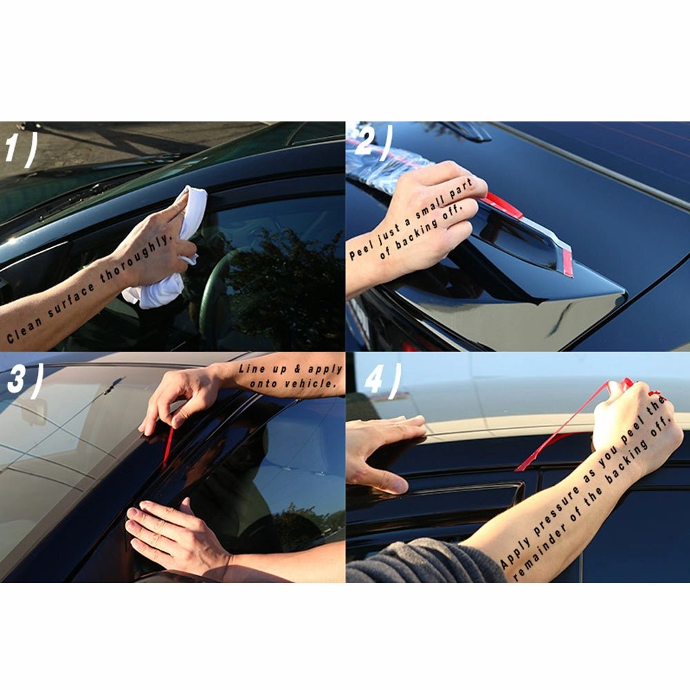 1992-1995 Honda Civic Coupe Hatchback Slim Smoke Window Visors Acrylic