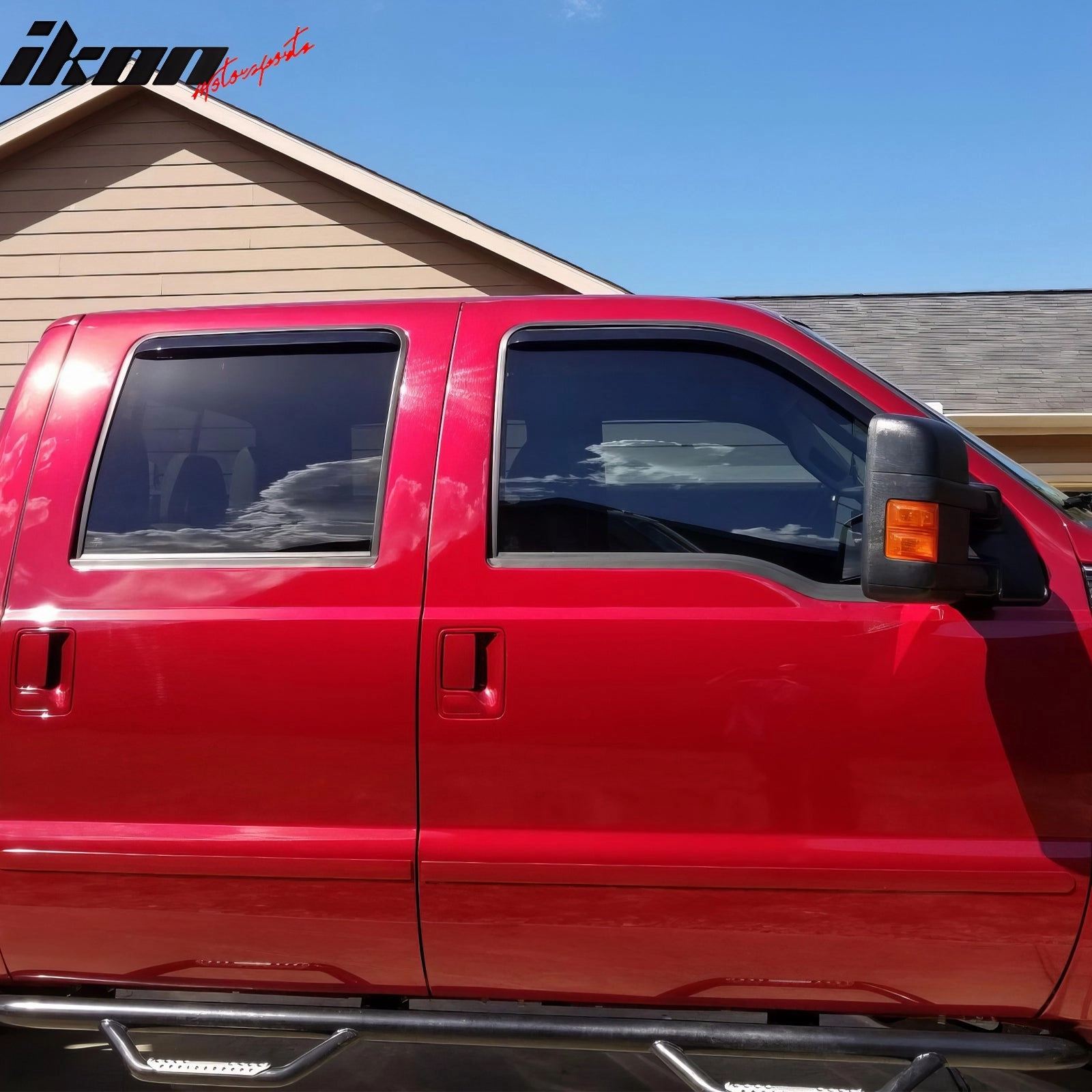 1999-2016 Ford F250-F550 Super Duty Crew Cab Window Visors In-Channel
