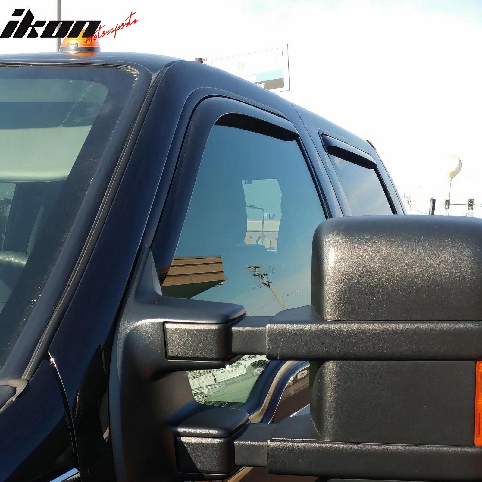 1999-2016 Ford F250-F550 Super Duty Crew Cab Window Visors In-Channel