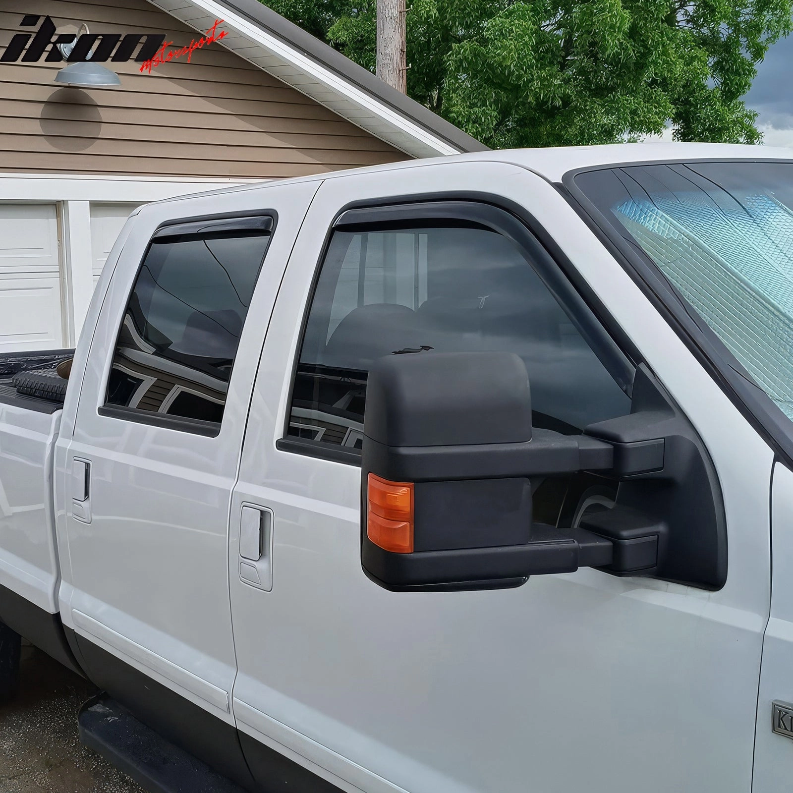 1999-2016 Ford F250-F550 Super Duty Crew Cab Window Visors In-Channel