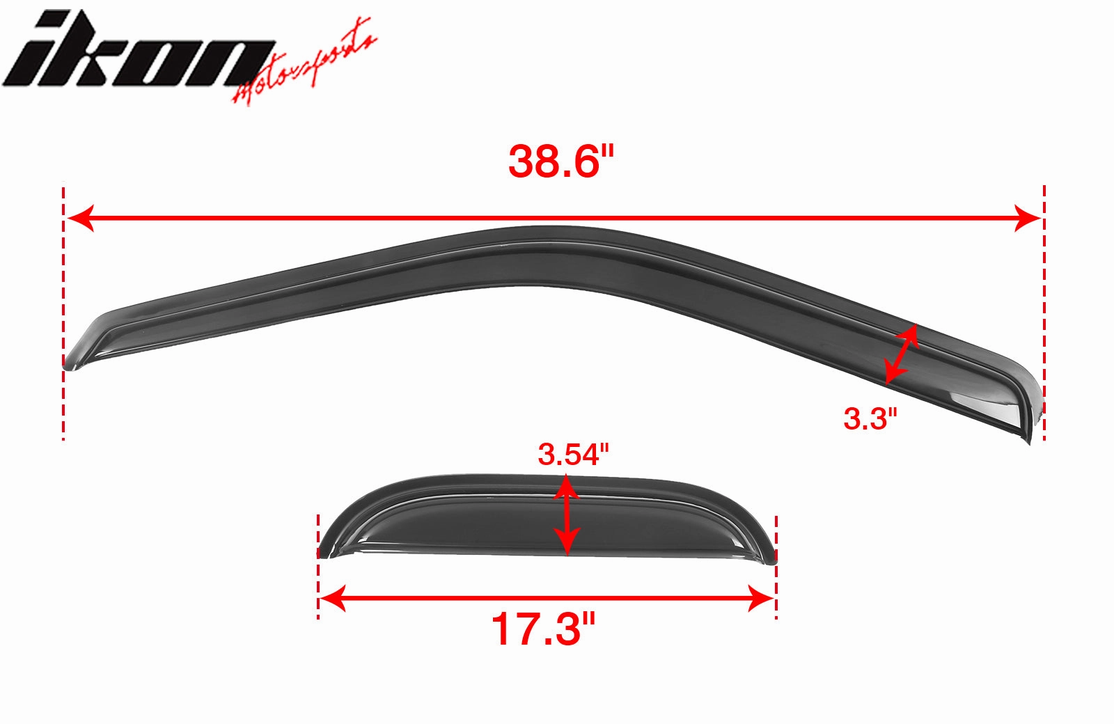 1999-2016 Ford F-250 F-350 Super Duty Window Visors Acrylic