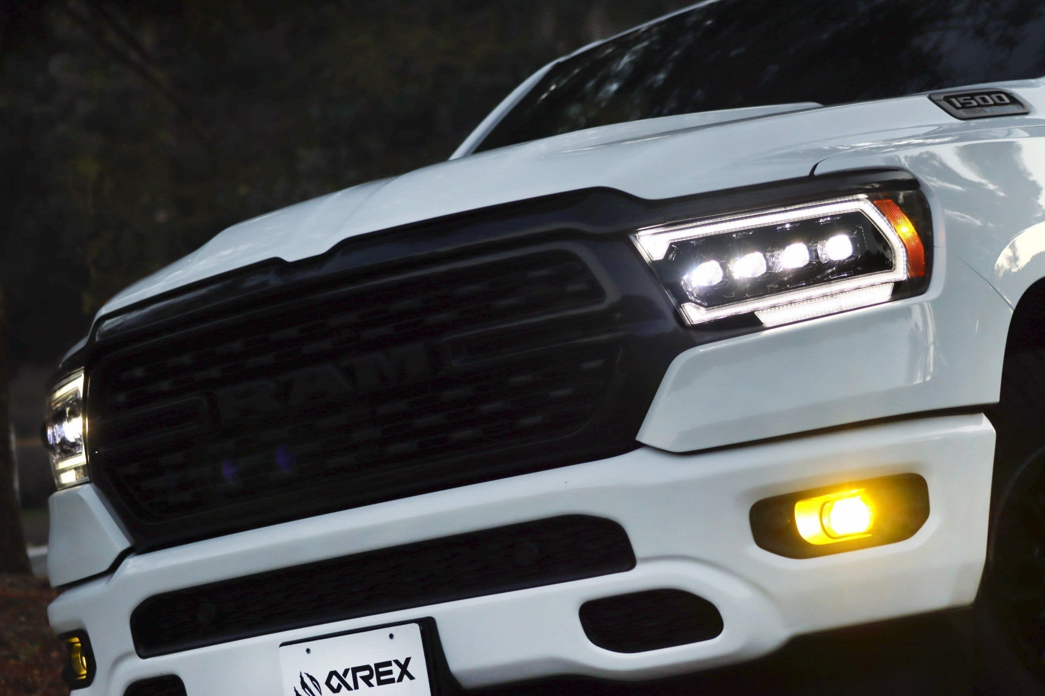 19-24 Ram 1500 (MK II 2500 Style) NOVA-Series LED Projector Headlights Black