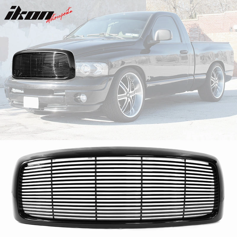 2002-2005 Dodge Ram 1500 2500 3500 Z Style Black Bumper Grille ABS