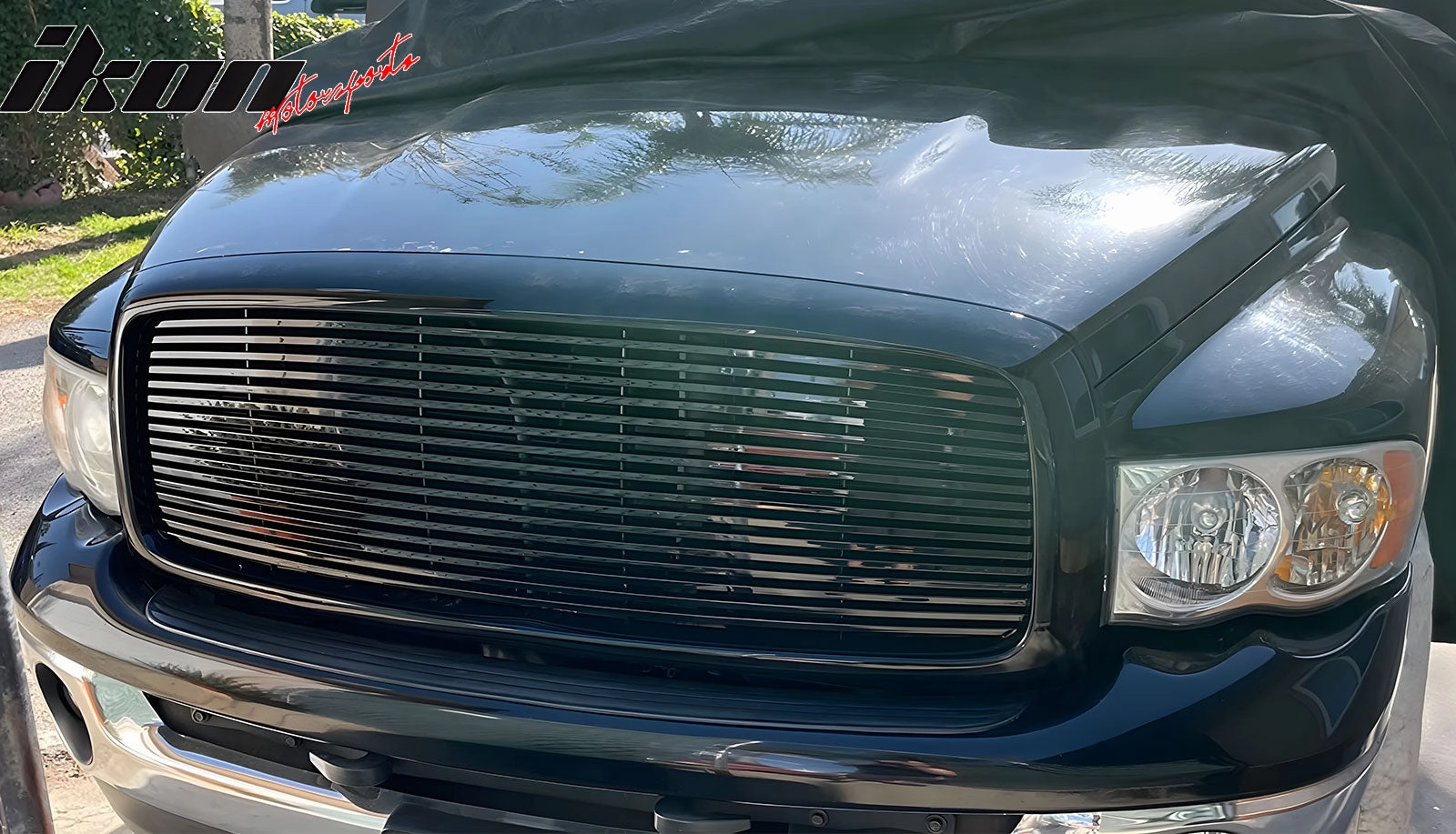 2002-2005 Dodge Ram 1500 2500 3500 Z Style Black Bumper Grille ABS