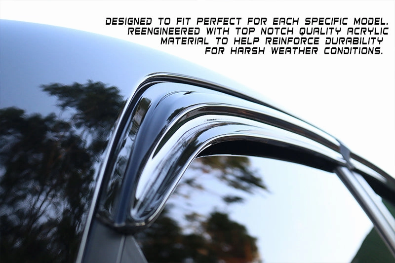 2002-2007 Mitsubishi Lancer EVO Sedan Acrylic 4PC Window Visors Guard