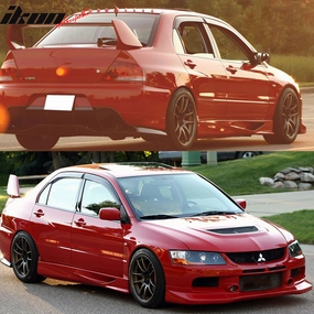 2002-2007 Mitsubishi Lancer EVO Sedan Acrylic 4PC Window Visors Guard