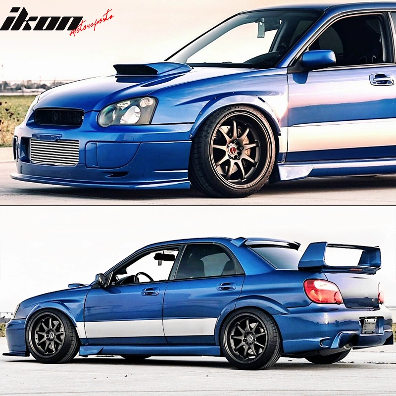 2002-2007 Subaru Impreza WRX STi Front Fender Flares Kits - FRP