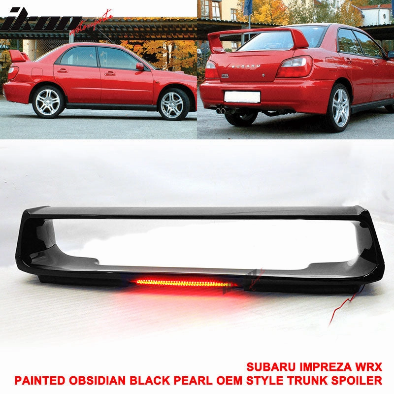 2002-2007 Subaru Impreza WRX Sti OE Trunk Spoiler w/ 3RD Brake Light