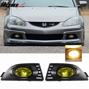 2005-2007 Acura RSX Yellow Lens 2PCS Front Bumper Fog Lights Lamp