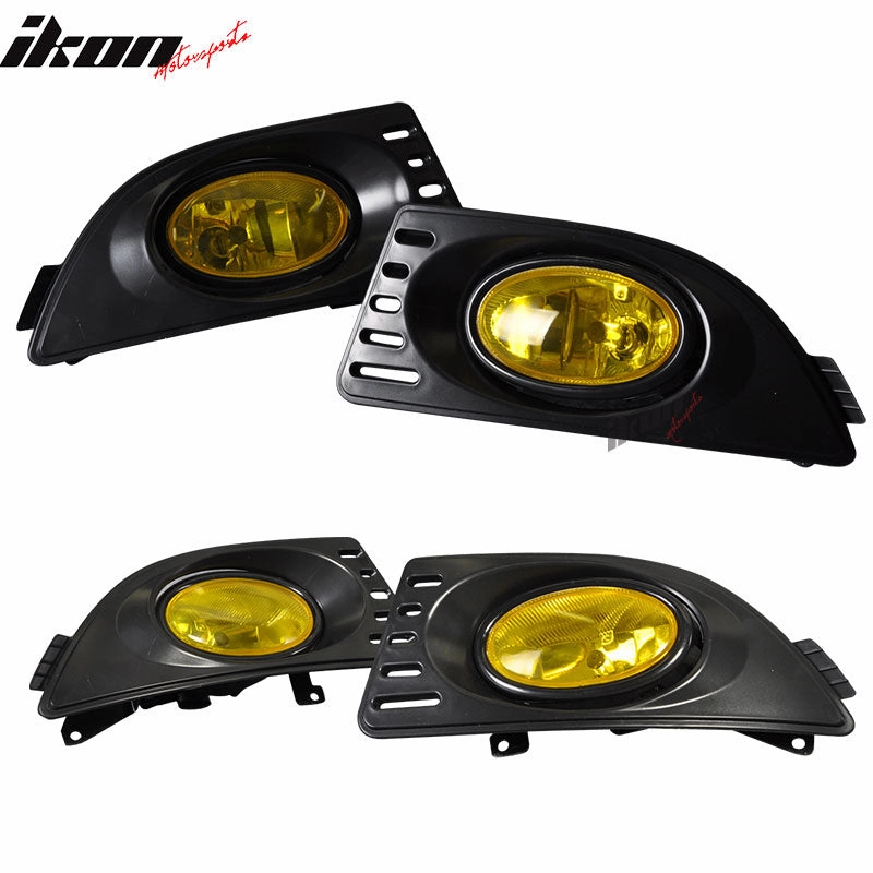 2005-2007 Acura RSX Yellow Lens Bumper Fog Lights Lamps RH LH Driving