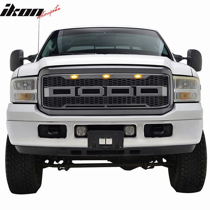 2005-2007 Ford F250 F350 New R Front Bumper Grille Hood Package ABS